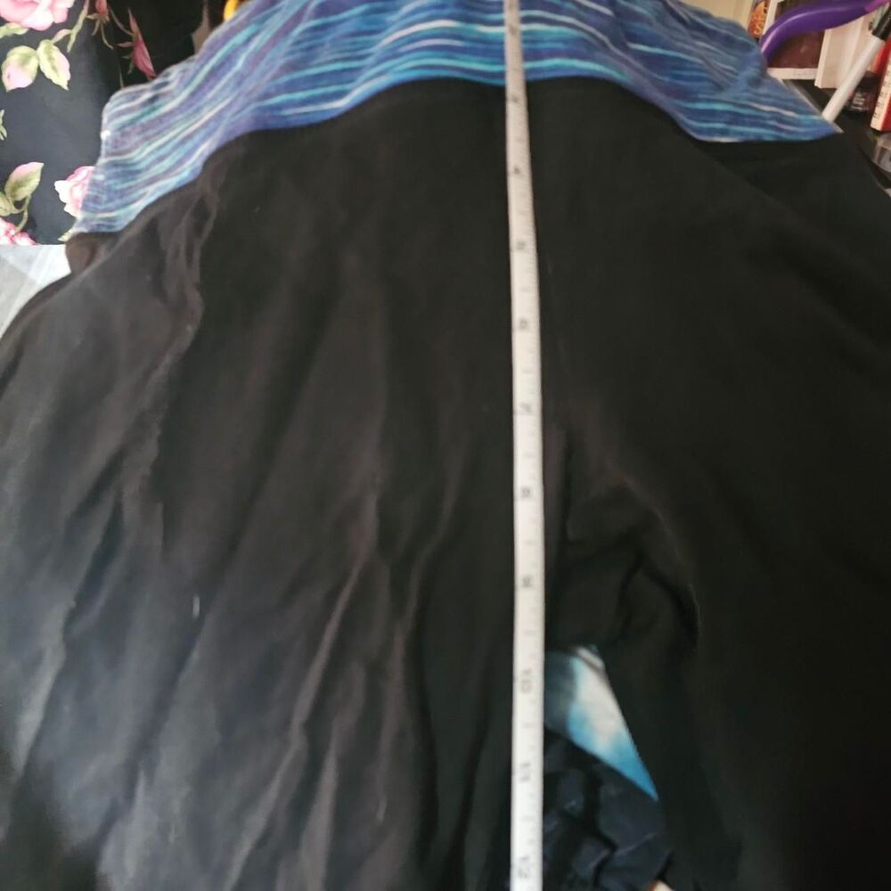 Y2K 2000s Blue Heather band sporty flare leggings - Picture 4 of 6